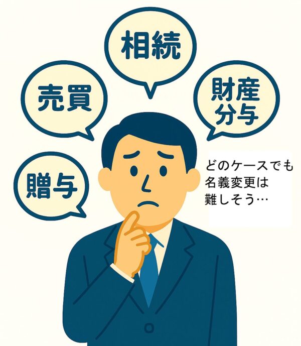 土地の名義変更が必要な4つのケース